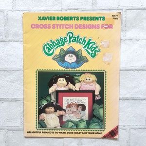 Cabbage Patch Kids cross stitch designs by Plaid cross stitch pattern book